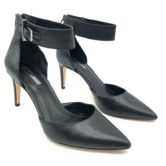 STEVE MADDEN MARGOT ANKLE STRAP CLEAR HEEL POINTED TOE WOMEN"S SHOE - Picture 15 of 15